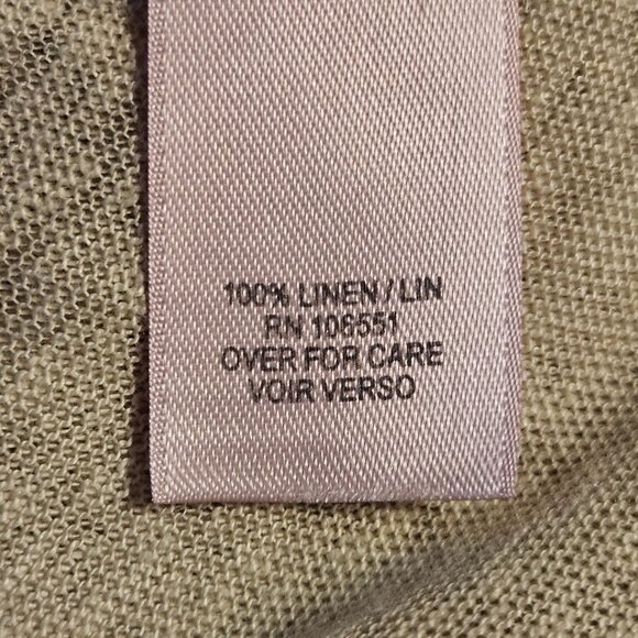 Calypso St. Barth Women Linen Kaftan Beige XS Resort Quiet Luxury Minimalist Bea - Picture 7 of 11